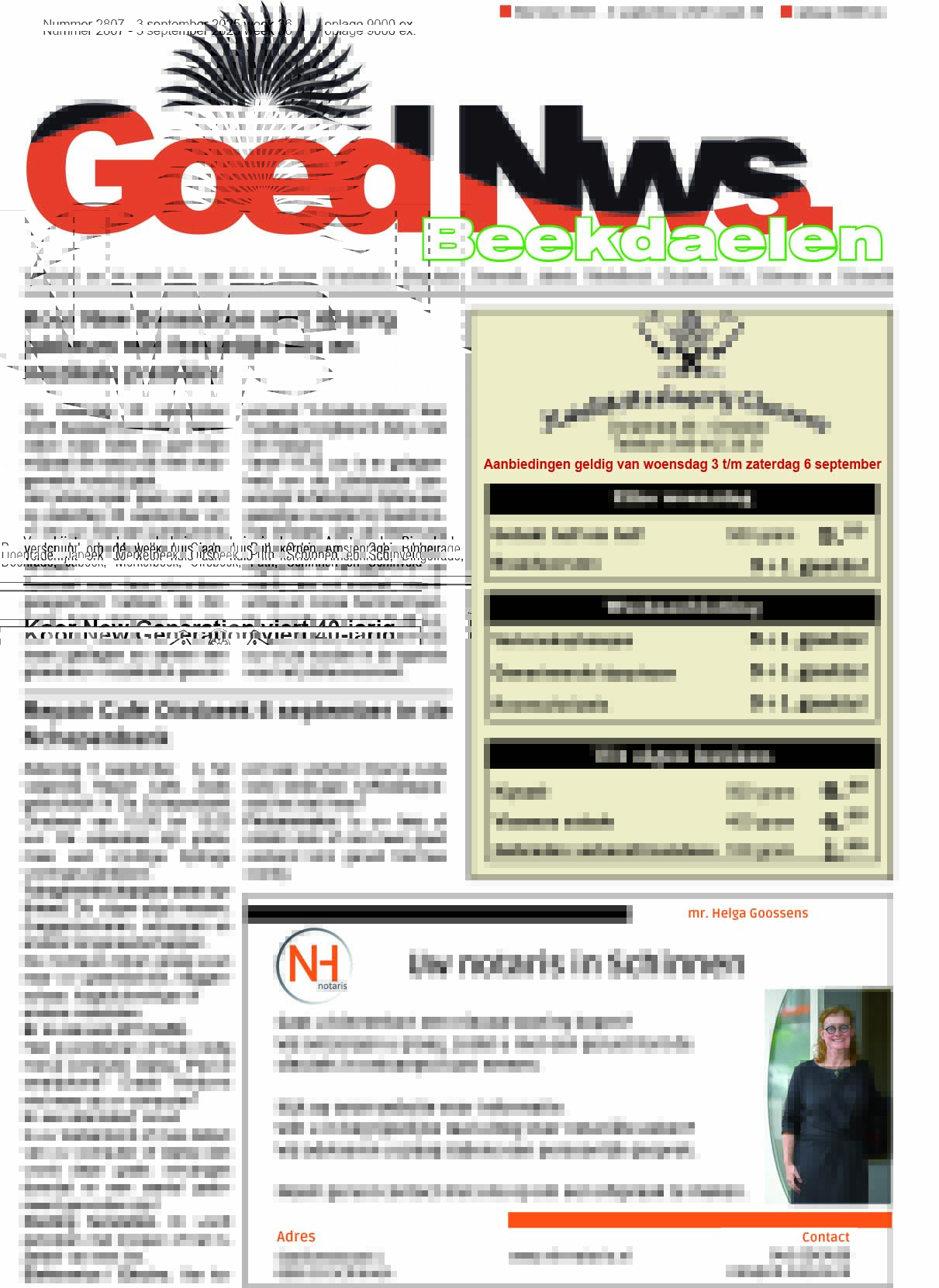 Weekblad Goed Nieuws Nieuwe Oplage